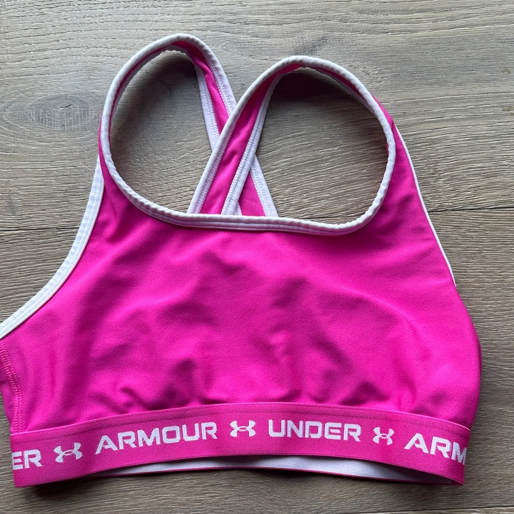 Under Armour Fuchsia Racerback Sports Bra - New, Never Worn!